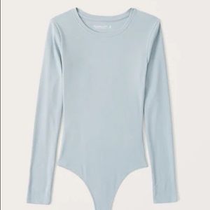 Long-Sleeve Ribbed Crew Bodysuit